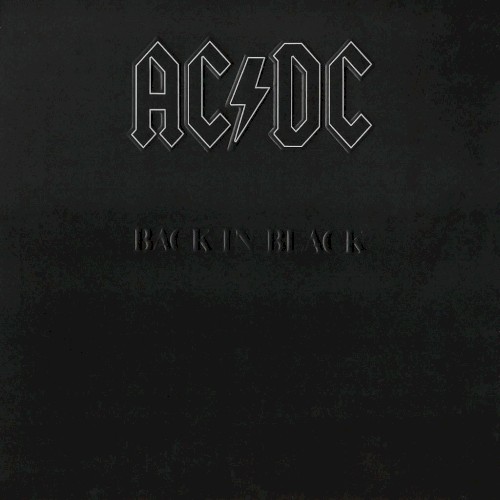 Pochette de Back in Black par AC/DC (1980)