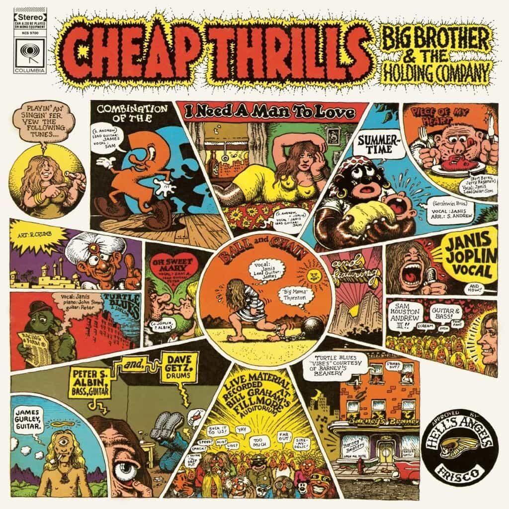 Cheap Thrills - BIG BROTHER AND THE HOLDING COMPANY - 1968 | blues rock | hard rock | psychédélique. La musique psychédélique et le blues sont inséparables pour quiconque apprécie la grande musique.