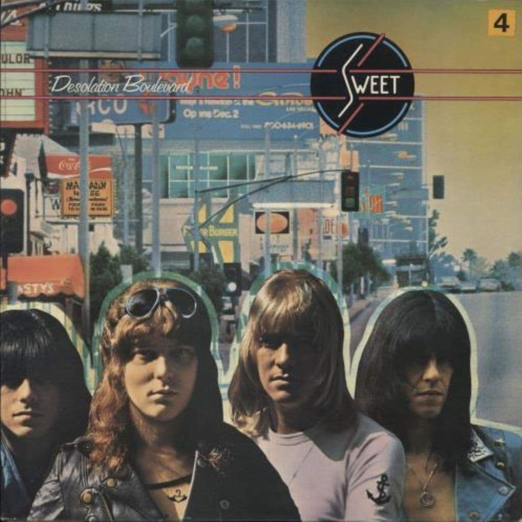 Desolation Boulevard - SWEET - 1974 | glam rock | hard rock | rock/pop rock. en 1974 lorsque "SWEET" ont sorti cet album, Leur musique était agressive, et leurs paroles disaient la vérité