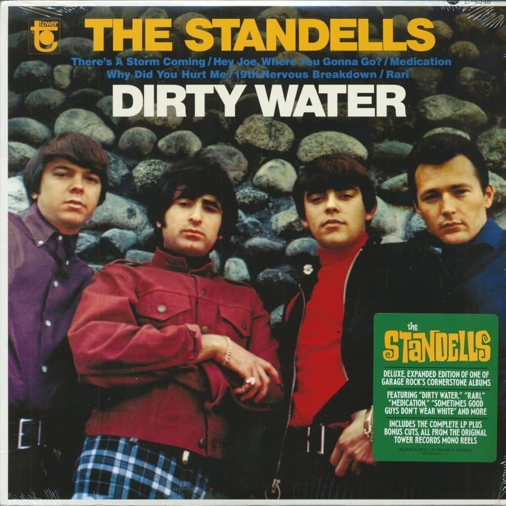 Avec "Dirty Water" du groupe "The STANDELLS" tout droit sorti en 1966 au style garage rock. groupe de garage rock américain issu de Los Angeles, touchent un peu à tout, enregistrant des singles sous différents petits labels mais qui passeront inaperçus
