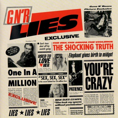 Pochette de G N' R Lies par GUNS N ROSES (1989)