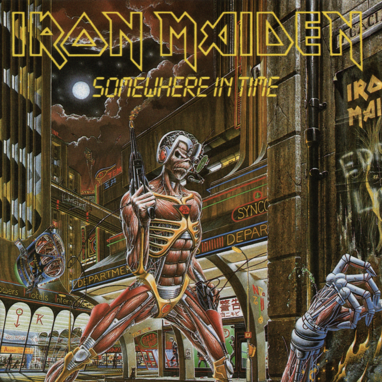 Pochette de Somewhere in Time par IRON MAIDEN (1986)