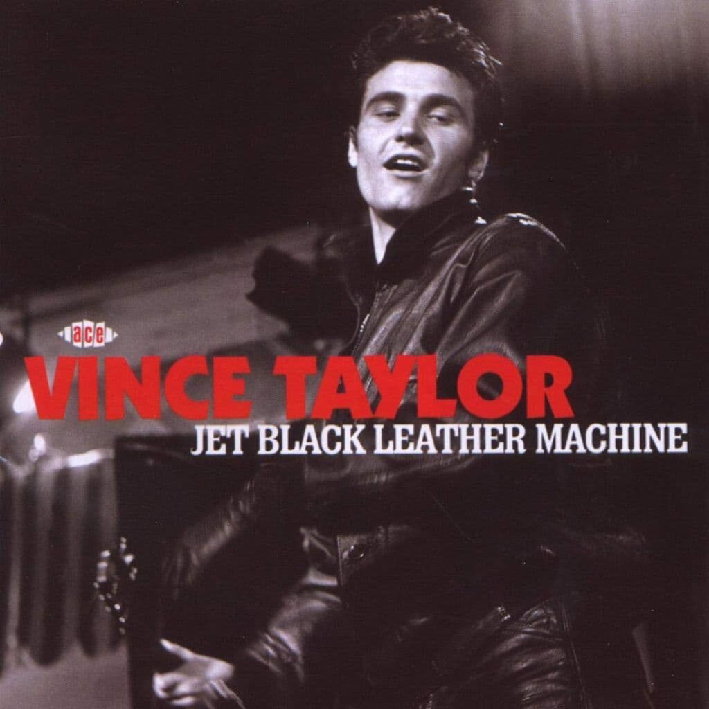 "Vince Taylor", chanteur de rock britannique a fait l'essentiel de sa carrière en France et sort en 1959 son album "Jet Black Leather Machine