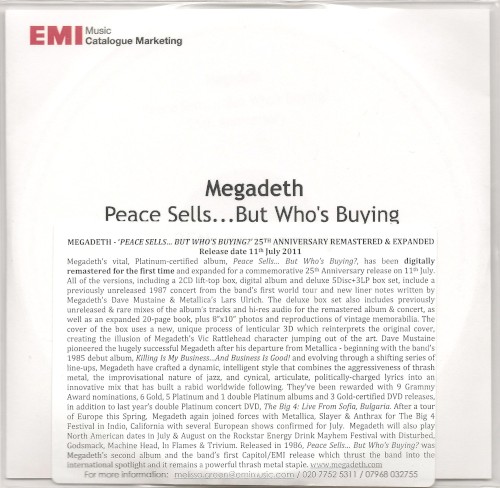 Pochette de Peace Sells... But Who's Buying? par MEGADETH (1986)
