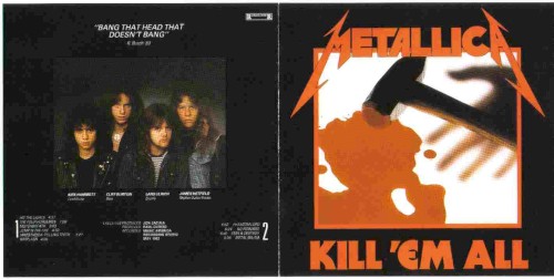 Pochette de Kill 'Em All par METALLICA (1983)
