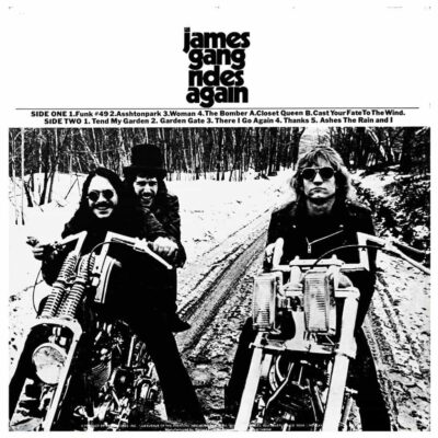 Rides Again - The JAMES GANG - 1970 | blues rock | folk rock | hard rock | arena rock. C'est le disque le plus innovant que j'aie jamais entendu. Il met en scène un orchestre à cordes jouant à la manière d'"Eleanor Rigby" dles Beatles. C'est superbe !