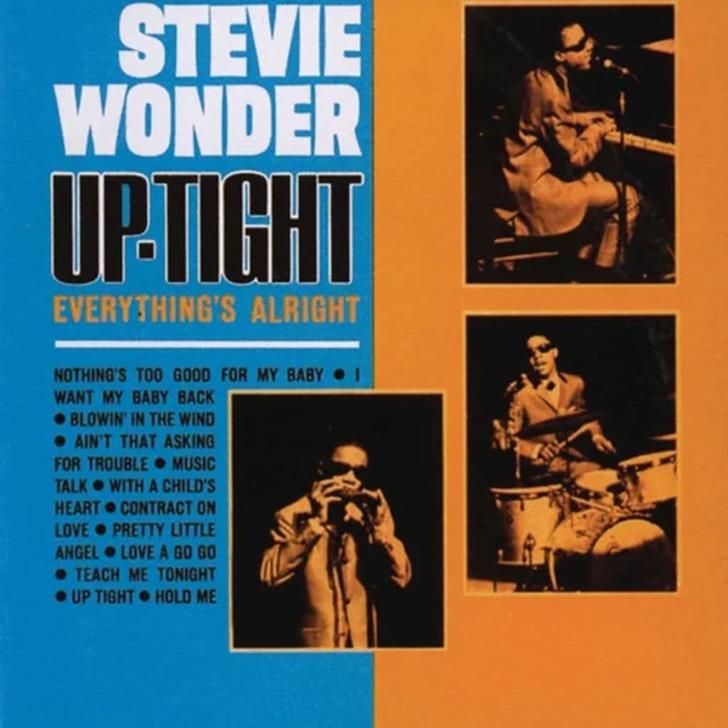 De la rock/pop rock avec l'album Up-Tight Everything's Alright de "Stevie WONDER" sorti en 1966. Avec une version élaborée très différente et étonnamment de haute qualité de Blowin' In The Wind de Bob Dylan